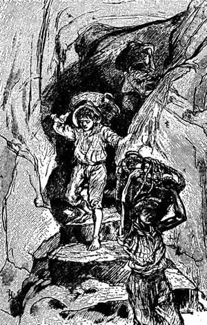 Immagine di bambini che lavorano in miniera tratto dal libro Viaggio in Sicilia di Guy De Maupassant 