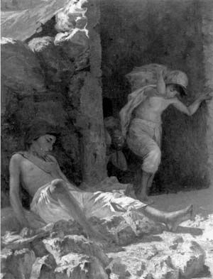 Immagine di carusi che lavorano nelle miniere tratto dal libro Surfaru e surfarara di S. Galletti