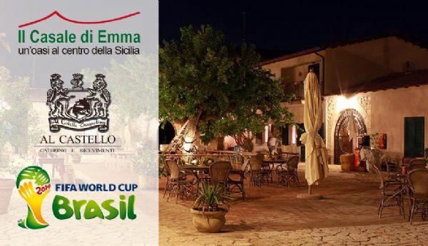 Il casale di emma e al castello catering organizzano la visione delle partite dei mondiali della nazionale italiana di calcio