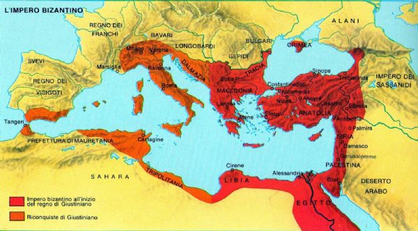 Giustiniano e il suo tentativo di ricostruire l'antica unità dell'impero